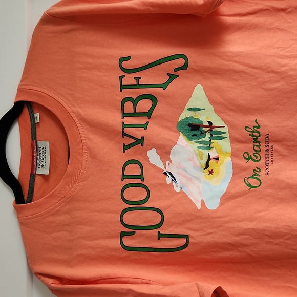 Scotch & Soda t-shirt, salmon pink, size M - Picture 2 of 11